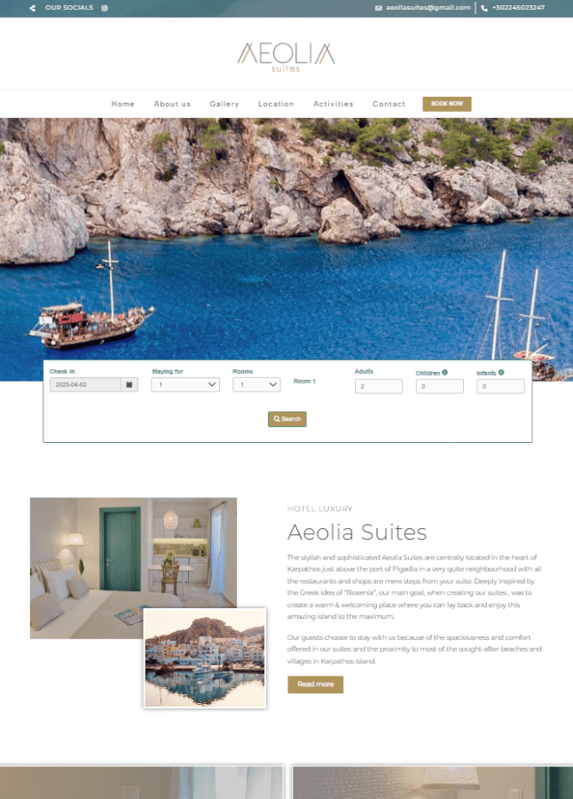 Website homepage image