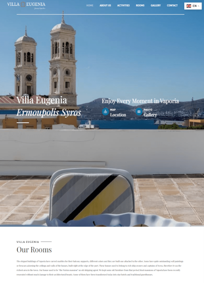 Website homepage image