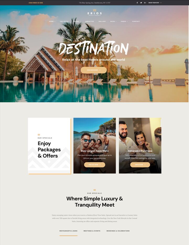 Erios Template Theme