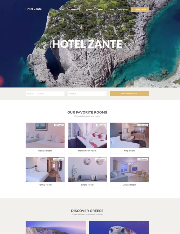 Zante Template Theme