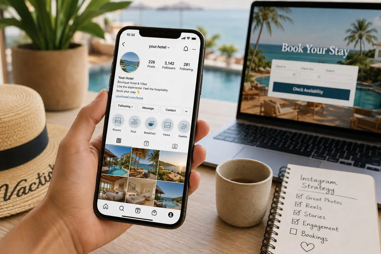Instagram booking